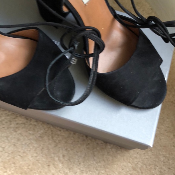 Steve Madden black block wrap heel - Picture 2 of 7